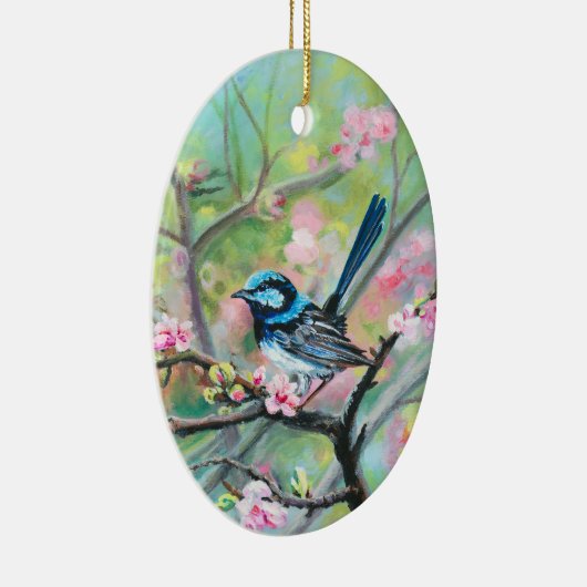Superb Fairy Wren - Keramik Ornament (Rechts)