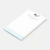 Superb Fairy Wren - Niedlich Blue Bird Personalisi Post-it Klebezettel (angewinkelt)