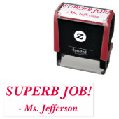 "SUPERB JOB!" Briefmarke aus Kautschuk Permastempel (Beispiel)