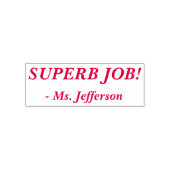 "SUPERB JOB!" Briefmarke aus Kautschuk Permastempel (Design)