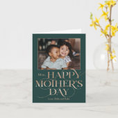 Superb Swirl Happy Mother's Day Foto Card Karte (Gelbe Blume)
