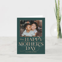 Superb Swirl Happy Mother's Day Foto Card