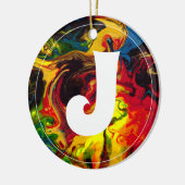 Superball Monogram Keramik Ornament (Links)