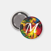 Superball Monogram Magnet (Vorderseite/Rückseite)
