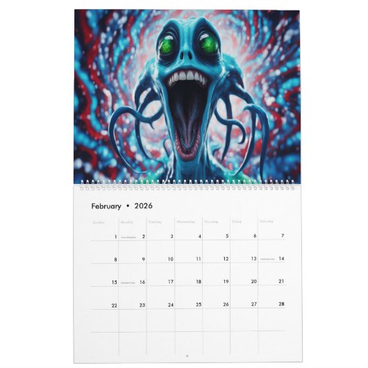 Superbeast AI Art Kalender (Feb 2026)