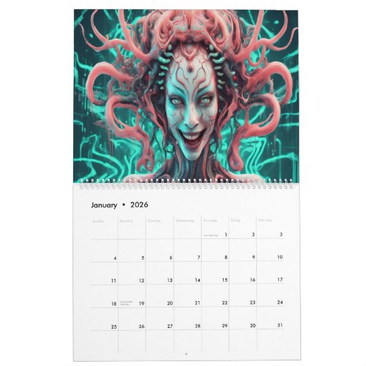 Superbeast AI Art Kalender (Jan 2026)