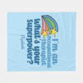 Superberufler Niedlich OT Monogramm Fleecedecke (Vorderseite (Horizontal))