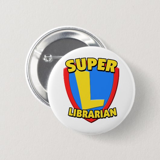 Superbibliothekar Button (Vorne & Hinten)