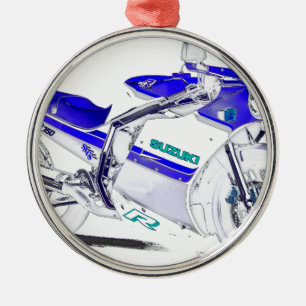 SUPERBIKE. 1986-GSX-R-750 ORNAMENT AUS METALL