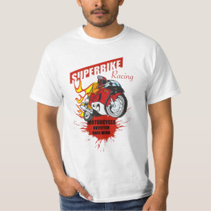 Superbike Racing Motorrad Outfitter Race Wear T-Shirt
