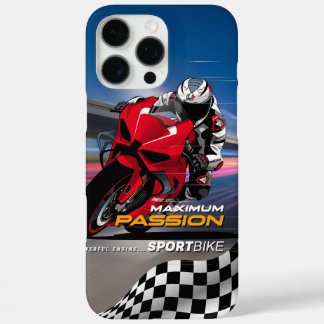 Superbike-Rennsport-Maximale-Leidenschaft-Biker-Gr iPhone 16 Pro Max Hülle