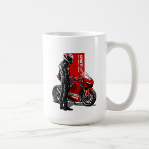 Superbike-Rennsport Maximale Leidenschaft Biker-Gr Kaffeetasse