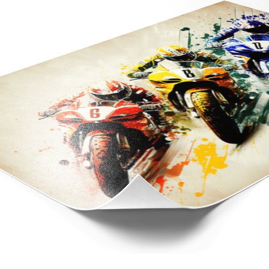 Superbikes, Speedbikes Fotodruck (Ecke)