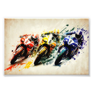 Superbikes, Speedbikes Fotodruck