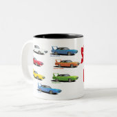 Superbird Colors Zweifarbige Tasse (Vorderseite Links)