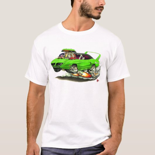 Superbird grünes Auto 1970 T-Shirt (Vorderseite)