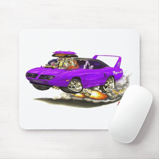 Superbird lila Auto 1970 Mousepad (Mit Mouse)