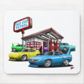 Superbird Tankstelle 1970 Mousepad (Vorne)
