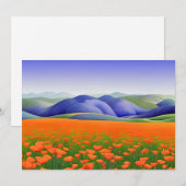Superblooms | Surrealer Mohn Landschaft (Vorne/Hinten)