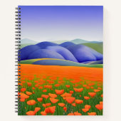 Superblumen | Bullet Journal Surreal Poppies Notizblock (Vorderseite)