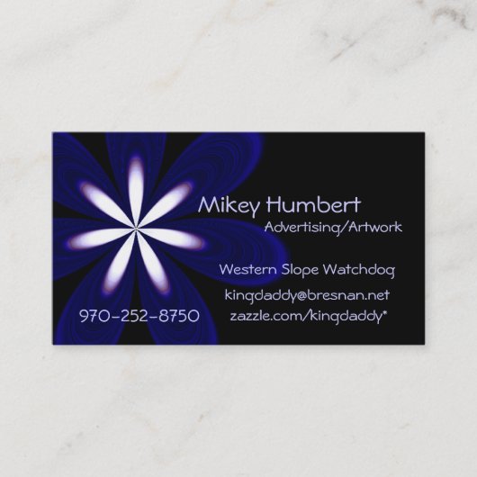 SuperBlumen-Geschäfts-Karte - Special Visitenkarte (Vorderseite)