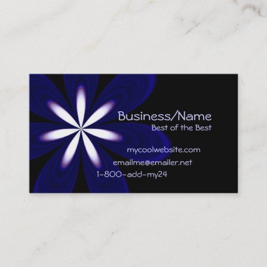 SuperBlumen-Geschäfts-Karte Visitenkarte (Vorderseite)