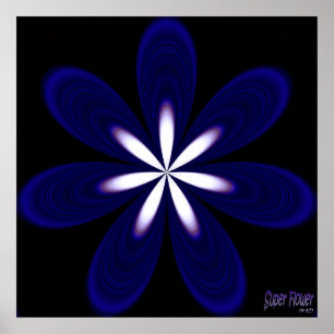 SuperBlumen-Plakat Poster
