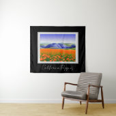 Superblumen | Surreal Poppies Landschaft Wandteppich (Beispiel (Horizontal))