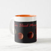 Superblut-Mond-Tasse 2015 Zweifarbige Tasse (Vorderseite Links)