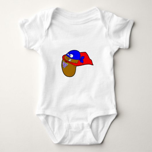 Superbohne Baby Strampler (Vorderseite)