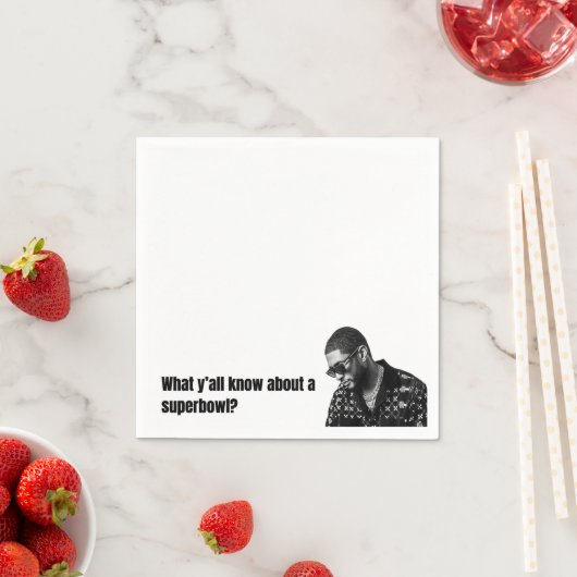 Superbowl Napkins Serviette (Beispiel)