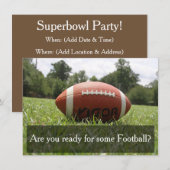 Superbowl-Party Einladungen (Vorne/Hinten)