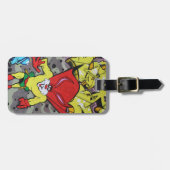 Superbunny Graffiti Gepäckanhänger (Vorderseite horizontal)