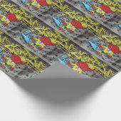 Superbunny Graffiti Geschenkpapier (Ecke)