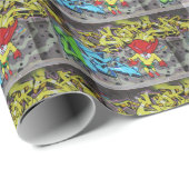 Superbunny Graffiti Geschenkpapier (Rolleneckpunkt)