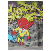 Superbunny Graffiti Klemmbrett (Rückseite)