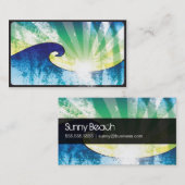 SuperCali Sonnenuntergang-Jachthafen Visitenkarte (Vorne/Hinten)