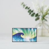 SuperCali Sonnenuntergang-Jachthafen Visitenkarte (Stehend Vorderseite)