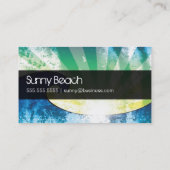 SuperCali Sonnenuntergang-Jachthafen Visitenkarte (Rückseite)