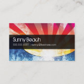 SuperCali Sonnenuntergang-Wunder Visitenkarte (Rückseite)