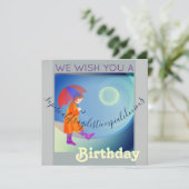 Supercalifragilisticexpalidox Geburtstagsmädchen Feiertagskarte (Stehend Vorderseite)