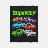 Supercar Cool Car Guy Srts Racing Fan Graphic Men  Fleecedecke (Vorderseite)