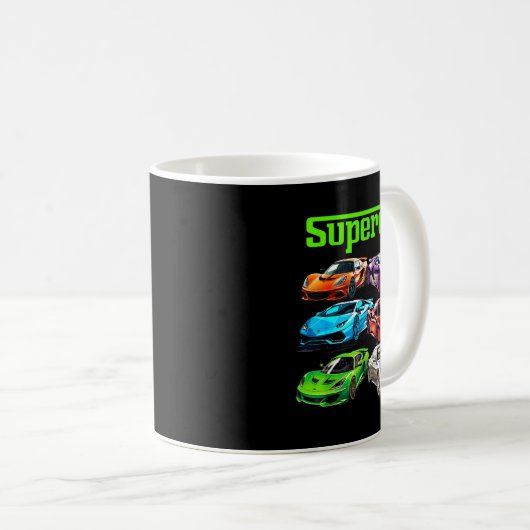 Supercar Cool Car Guy Srts Racing Fan Graphic Men Kaffeetasse (VorderseiteRechts)
