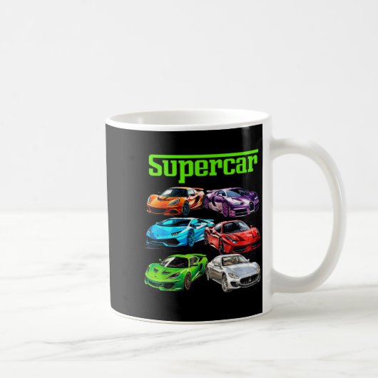 Supercar Cool Car Guy Srts Racing Fan Graphic Men Kaffeetasse (Rechts)