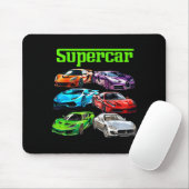Supercar Cool Car Guy Srts Racing Fan Graphic Men Mousepad (Mit Mouse)