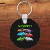 Supercar Cool Car Guy Srts Racing Fan Graphic Men  Schlüsselanhänger (Vorderseite)