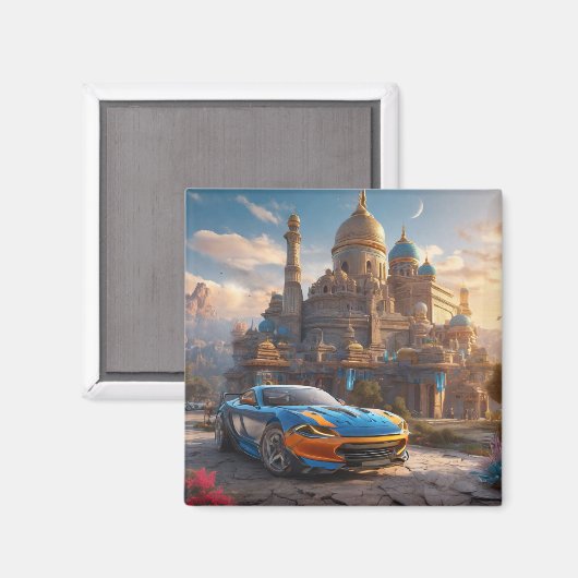 Supercar cool schönes Kloster Magnet (Vorderseite/Rückseite)