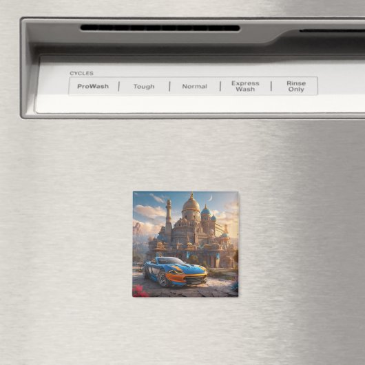 Supercar cool schönes Kloster Magnet (In Situ (Geschirrspüler))