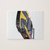 Supercar in Schwarz und Gelb Puzzle (Horizontal)