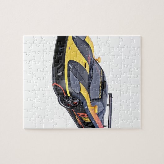 Supercar in Schwarz und Gelb Puzzle (Horizontal)